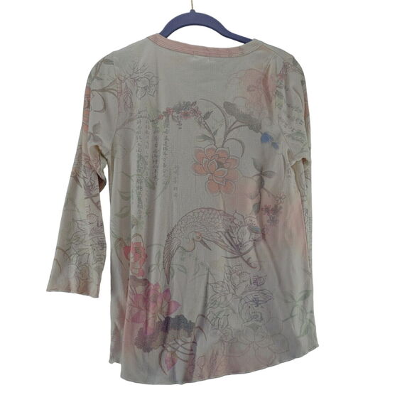 One World Womens Blouse Multi-Color Size Large Polyester Blend Long Sleeve - Picture 2 of 12